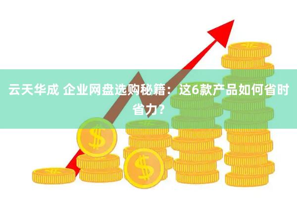 云天华成 企业网盘选购秘籍：这6款产品如何省时省力？