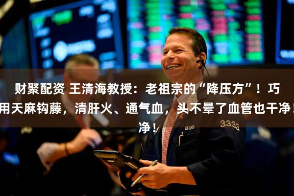 财聚配资 王清海教授:老祖宗的“降压方”!巧用天麻钩藤,清肝火、通气血,头不晕了血管也干净!