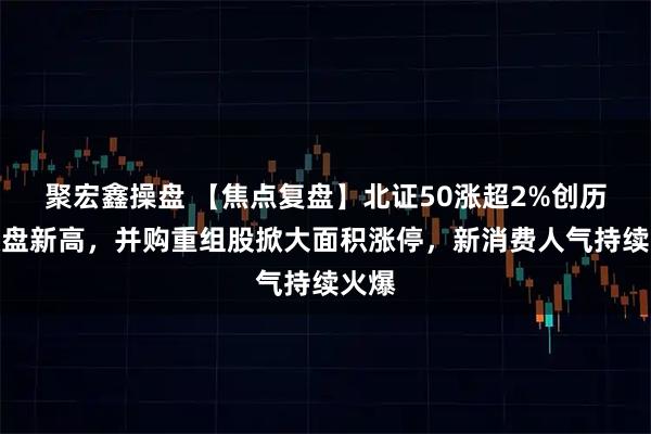聚宏鑫操盘 【焦点复盘】北证50涨超2%创历史收盘新高，并购重组股掀大面积涨停，新消费人气持续火爆